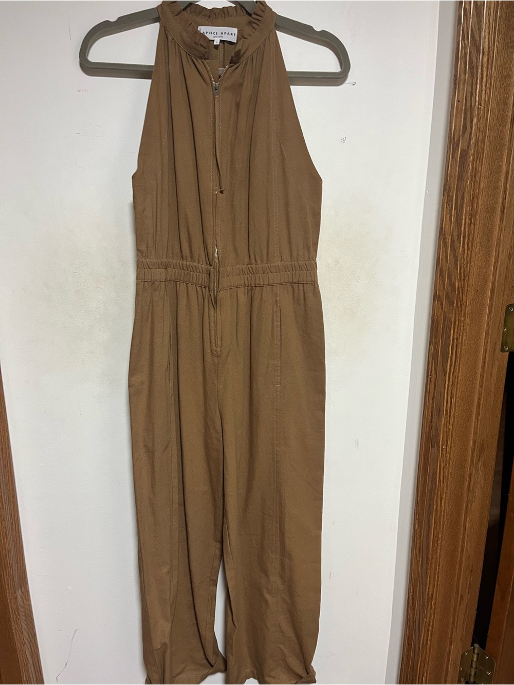 Apiece apart  Halter Jumpsuit with Drawstring Waist